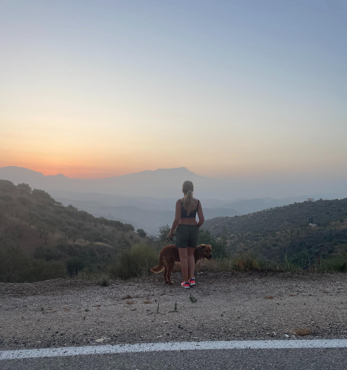 Spain: View from Villa H on a morning run.