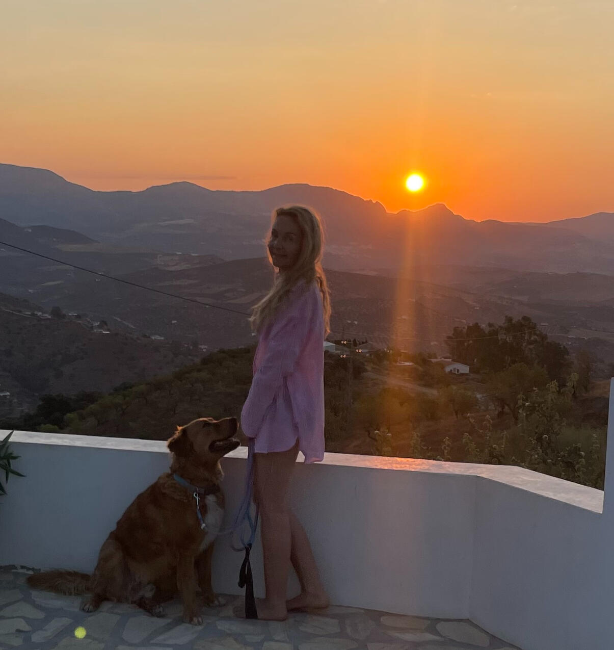 Spain: Morning view from Villa H